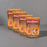 Drizzilicious Mini Rice Cake Bites – Chocolate Strawberry Flavor | 4 Bag Pack View 3