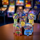 Dubble Bubble Miniature Toy Gumball Machines Spiral Jackpot Keychain Slam Dunk Classic Assorted Styles Pre Filled with Authentic Gumballs Perfect for Party Favors and Collectibles View 7