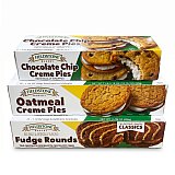 Fieldstone Bakery Variety Pack, Cream Pies | Chocolate Chip, Oatmeal & Fudge Round