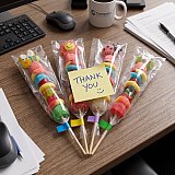 Forever Sweet Candy Kabobs, Gourmet Gummy Candy Skewers, Individually Wrapped & Giftable, Choose Spring or Woodland View 6