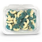 Fruity Flavorful Nostalgic Gummy Rings Candy Featuring 1lb. Apple, Peach, Watermelon, Blue Raspberry, Strawberry Banana and Mixed View 2