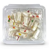 Fruity Jujube Nougat, Sweet Chewy Candy with Tangy Fruit Bits, 1 lb. Tub View 1