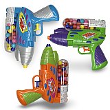 Fun Candy With Built in Toys - Large Bubble Blaster Squirt-Gun with 25 Bubble Gumballs, Colors Vary (2 Pack) View 4