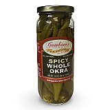 Gambino's New Orleans Spicy Pickled Whole Okra, 16 Fl Oz View 1