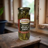 Gambino's New Orleans Spicy Pickled Whole Okra, 16 Fl Oz View 2