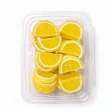 Gourmet Agar Jelly Fruit Slices, 1 lb Tub, Full Size, 20+ Fruit Flavors | Lemon