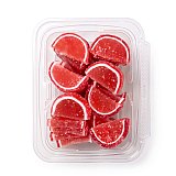 Gourmet Agar Jelly Fruit Slices, 1 lb Tub, Full Size, 20+ Fruit Flavors | Strawberry