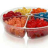 Gourmet Candy Gift Gummy Bear Tray | 2.4 lbs Gummy Candy Assortment with Premium Fruit Flavors | Perfect for Gifting & Sharing | 6-Compartment Gift Tray View 3