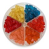 Gourmet Candy Gift Gummy Bear Tray | 2.4 lbs Gummy Candy Assortment with Premium Fruit Flavors | Perfect for Gifting & Sharing | 6-Compartment Gift Tray View 6