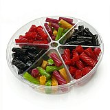 Gourmet Candy Gift Licorice Tray | 2 lbs Licorice Candy Assortment with Premium Flavors | Perfect for Gifting & Sharing | 6-Compartment Gift Tray