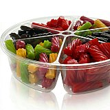 Gourmet Candy Gift Licorice Tray | 2 lbs Licorice Candy Assortment with Premium Flavors | Perfect for Gifting & Sharing | 6-Compartment Gift Tray View 2