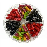 Gourmet Candy Gift Licorice Tray | 2 lbs Licorice Candy Assortment with Premium Flavors | Perfect for Gifting & Sharing | 6-Compartment Gift Tray View 4