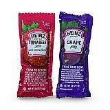 Grape Jelly & Strawberry Jam Single Serve Packets Combo | 50 Pack View 1