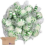 Green & White Individually Wrapped Spearmint Starlight Mints Bulk 6 Pounds View 3
