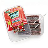 Gummy Rush Sour Belts, 10oz Container, Non GMO, Real Fruit Juice, No Artificial Colors, Top 6 Allergen Free | Cherry Cola