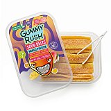 Gummy Rush Sour Belts, 10oz Container, Non GMO, Real Fruit Juice, No Artificial Colors, Top 6 Allergen Free | Mango Passion