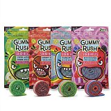 Gummy Rush Sour Belts, 3.4oz Bag, Non GMO, Real Fruit Juice, No Artifical Colors, Top 6 Allergen Free | Choose Your Flavor View 2