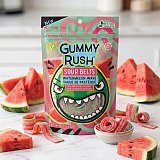 Gummy Rush Sour Belts, 3.4oz Bag, Non GMO, Real Fruit Juice, No Artifical Colors, Top 6 Allergen Free | Choose Your Flavor View 3