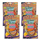 Gummy Rush Sour Belts, 3.4oz Bag, Non GMO, Real Fruit Juice, No Artificial Colors, Top 6 Allergen Free | Mango Passion