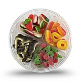 Halal Turkish Gummy Candy Tray – 4 Compartment Assorted Gummies (Approx. 1 lb 2 oz Each) | Beef Gelatin | Imported from Turkey | 2, 3 or 6 Pack (Mix Varies) View 4