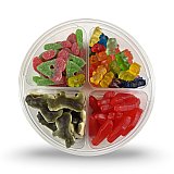 Halal Turkish Gummy Candy Tray – 4 Compartment Assorted Gummies (Approx. 1 lb 2 oz Each) | Beef Gelatin | Imported from Turkey | 2, 3 or 6 Pack (Mix Varies) View 5