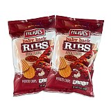 Herr's Bold Flavored Potato Chips 6 oz Bags, 2 Pack | Baby Back Ribs