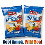Herr's Bold Flavored Potato Chips 6 oz Bags, 2 Pack Choose Flavor Creamy Ranch & Habanero, Horseradish & Cheddar, Baby Back Ribs View 4