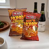 Herr's Honey Cheese Curl Puffs Combo Includes Hot N Honey, Family Size Bags View 2