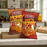 Herr's Honey Cheese Curl Puffs Combo Includes Hot N Honey, Family Size Bags View 4