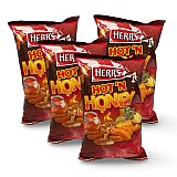 Herr's  Hot N Honey Cheese Curl Puffs, 2.75 Oz, 4 Bags