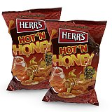 Herr's  Hot N Honey Cheese Curl Puffs, Family Size Bags, 2 Count View 1