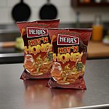 Herr's  Hot N Honey Cheese Curl Puffs, Family Size Bags, 2 Count View 3