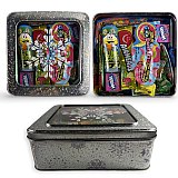 Holiday Candy Gift Tins | Fruity, Sour & Sweet Candy Mix | Choose Square Tin (1.5 lbs), Snowman Tin (12 oz) or Mixed Sweet & Sour Gummy Tins (1.5 lb) View 4