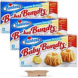 Hostess Lemon Drizzle Baby Bundt Cakes | 30 Ounce (24 Total Cakes in 3 Boxes) View 3