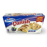 Hostess Snack Cakes Multipack Box, Blueberry Danish, 6 Count Box