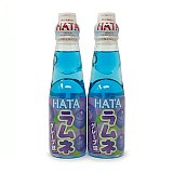 Imported Asian Soda & Drinks 2 Pack | Japanese & Taiwanese Beverages | Hata Ramune Blueberry