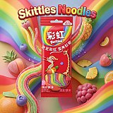 Imported China Skittles Sampler 4 Pack | Wild Berry, Yogurt, Floral Fruit & Gummy Noodles | Rare Skittles Candy View 4