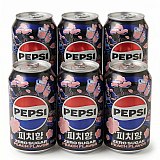 Imported Zero Sugar Sodas & Drinks 6 Pack | Pepsi Peach Zero Sugar 12 oz Can