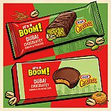 It's a Boom! Egyptian Chocolate & Candy Sampler | S'mores, Berry Mix & Dubai Kunafa Pistachio | 4 Piece Variety Pack View 3