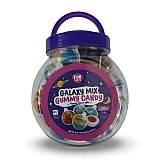 Jam Filled Fruit Gummy Balls, Galaxy Mix (Strawberry),  19 Oz Jar, 30 Pieces