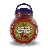 Jam Filled Fruit Gummy Balls, Strawberry,  19 Oz Jar, 30 Pieces
