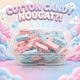 Jujube Nougats | Soft & Chewy Nostalgic Candy | Cotton Candy, Fruit & Orange Cream Pop | 1 lb View 2