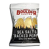 Kettle Style Potato Chips from Boulder | 1.5 Oz | (Cracked Pepper, 10 Bags) View 3