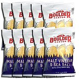 Kettle Style Potato Chips from Boulder | 1.5 Oz | (Malt Vinegar, 10 Bags)