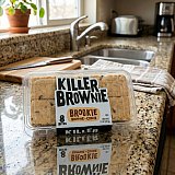 Killer Brownie Brookie Brownie Bites, 9 oz Tray (8 Count) – Chocolate Chip Cookie & Brownie with Caramel, Gourmet Fudgy Dessert Bars View 5