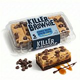 Killer Brownie Cookie Dough Brownie Bars, 12 oz Tray (5 Count) - Cookie Dough & Caramel Dessert Bars View 6