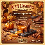 Kraft Caramels Fall Candy 2 Pack Variety | Pretzel Bark Candy Corn Crunch & Pumpkin Spice Caramel Cups | 4.2 oz Bags View 5