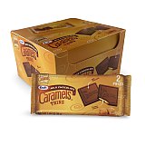 Kraft Milk Chocolate Caramel Thins, 2 Piece Packs 12 Count Box Individually Wrapped Candy View 1