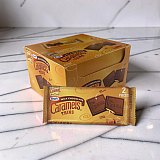 Kraft Milk Chocolate Caramel Thins, 2 Piece Packs 12 Count Box Individually Wrapped Candy View 2