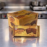 Kraft Milk Chocolate Caramel Thins, 2 Piece Packs 12 Count Box Individually Wrapped Candy View 3